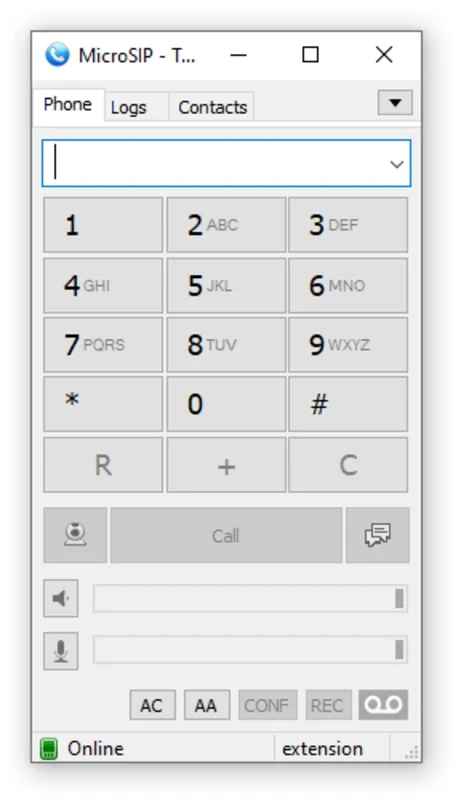 MicroSIP — tangkapan layar 5